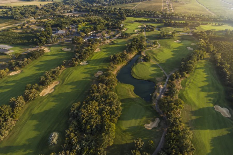 Golf course aerial photography